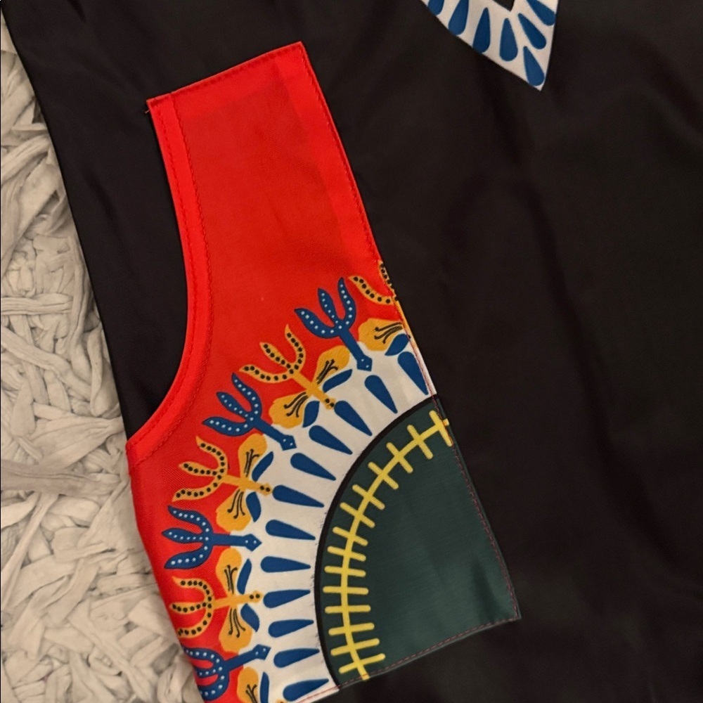 Colorful Patterned Women's Dress - Picture 3 of 6